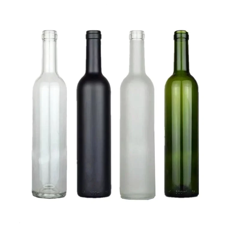 750ml Empty Ice Bordeaux Glass Wine Bottle