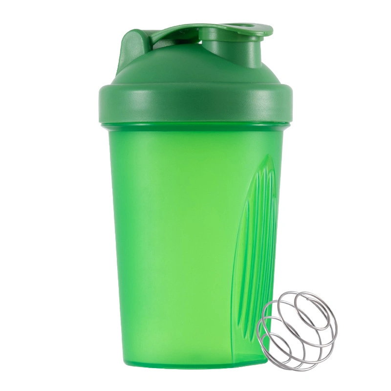 400ml Shaker Sports Water Cup Fitness Sports Plastic Cup with Stirring Ball