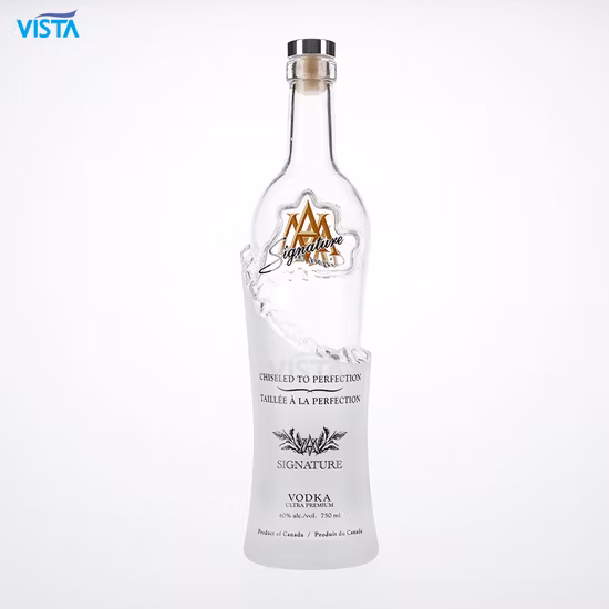 375ml 500ml 750ml 35cl 50cl 75cl Whisky ad alta pietra focaia Brandy Xo Vodka Teliqula Spirit Liquore Rum Vino Champagne Bottiglia di vetro per tappo in sughero Tappo a vite