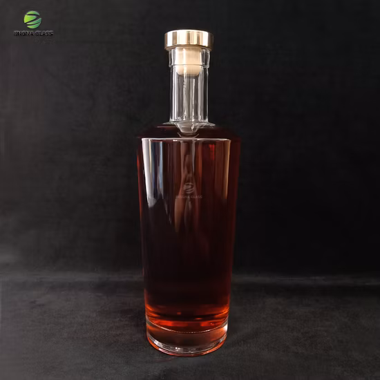 Bottiglia di vetro vuota da 750 ml di altissima qualità per liquori, whisky, vodka