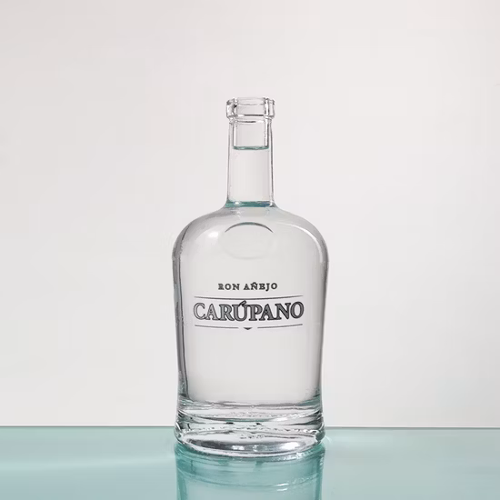 Bottiglia di liquore da 750 ml Bottiglia vuota di vetro per vodka a cilindro alto Bottiglia smerigliata per Vodka