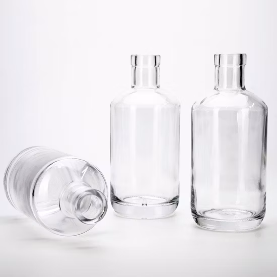 250 ml, 375 ml, 500 ml, 750 ml, 25 cl, 50 cl, 75 cl, selce alta, liquore di vodka di lusso, liquore, rum, tequila, brandy, whisky, bottiglia di vetro di vino, tappo a vite, tappo di sughero, stampa di adesivi dorati