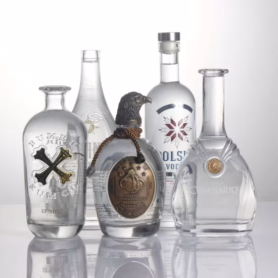Bottiglia in vetro da whisky, whisky, vodka, rum, gin, vodka, pesante, extra pesante, da 750 ml